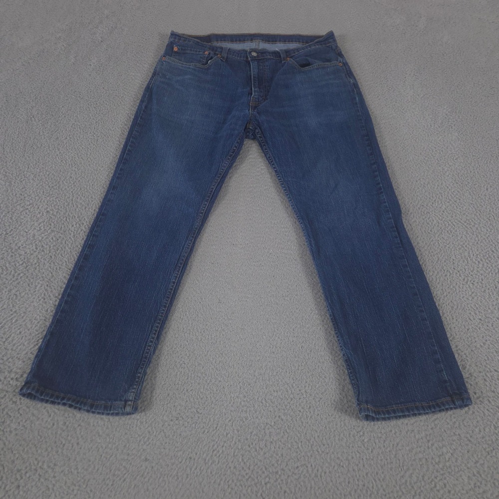 Levi's Jeans Mens 38x30 Blue 559 Relaxed Straight Leg Stretch Denim Cotton Blend